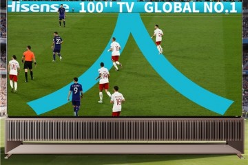 提前燃爆2026世界杯！大力神杯空降青岛，海信RGB-Mini LED电视还原赛场本色